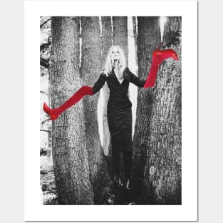 Red Boots Girl in the Woods Posters and Art